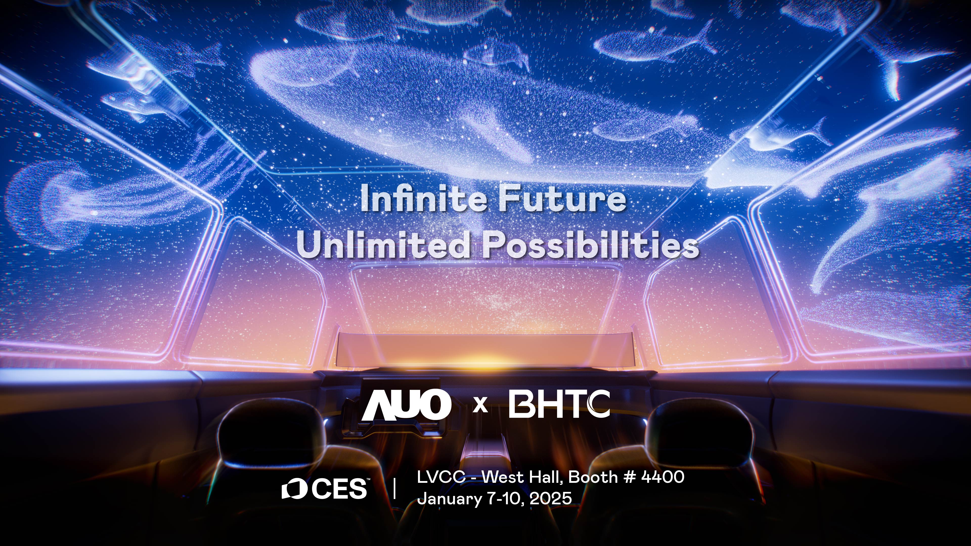 友达以Infinite Future, Unlimited Possibilies为主题，联合BHTC于CES 2025扩大规模展出