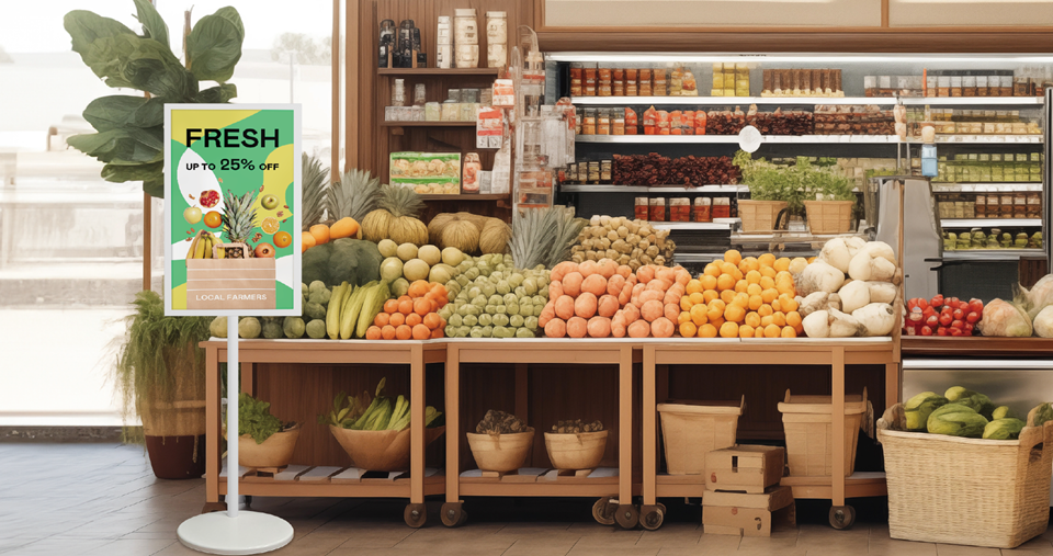 友達光電五度蟬連科睿唯安全球百大創新機構，在顯示科技、智慧移動與垂直場域相關領域布局研發與專利先機。圖為友達在垂直場域應用，採用 AecoPost 全彩電子紙數位看板方案，協助客戶實現低碳與綠色設計目標