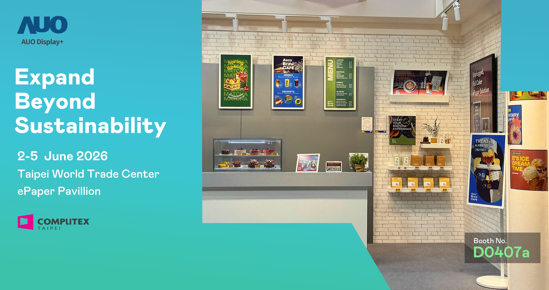 Debuting at COMPUTEX 2026, AUO Display Plus Showcases Comprehensive ePaper Solutions
